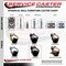 Service Caster 2 Inch Gloss Black Hooded Grip Neck Ball Casters, 5PK SCC-GN01S20-POS-GB-516-5 - alternate 2
